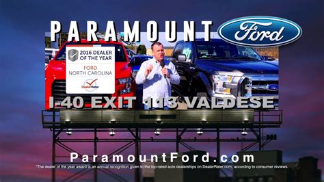 Paramount ford - Paramount Ford. Open until 8:00 PM. 18 reviews (888) 480-9683. Website. More. Directions Advertisement. 101 Malcolm Blvd Valdese, NC 28690 Open until 8:00 PM. Hours ... 
